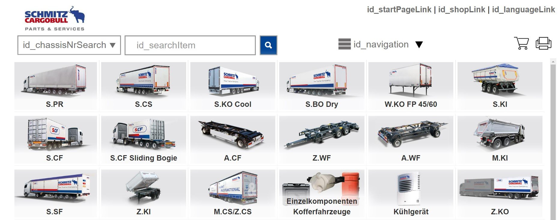 Каталог онлайн Шмитц Schmitz Cargobull