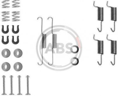 Комплект монтажний барабанних гальм зад Pajero/Lancer A.B.S. 0788Q