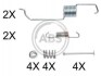 Фото автозапчасти монтажний набір гальмівних колодок A.B.S. 0825Q (фото 1)