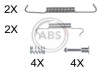 Фото автозапчастини комплектующие, стояночная тормозная система A.B.S. 0887Q (фото 1)