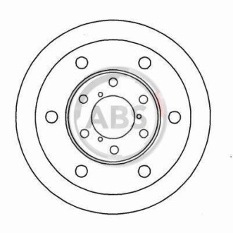 Фото автозапчасти гальмівний диск A.B.S. 15032