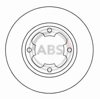 Фото автозапчасти гальмівний диск A.B.S. 15653