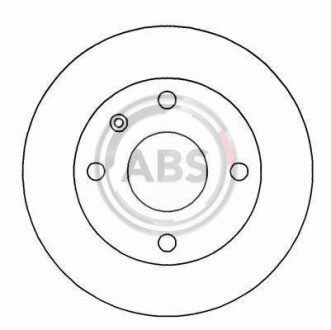 Фото автозапчастини гальмівний диск A.B.S. 15965