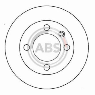 Фото автозапчастини гальмівний диск A.B.S. 16187