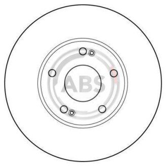 Фото автозапчастини гальмівний диск A.B.S. 16218