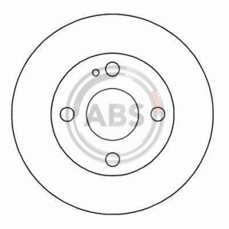 Фото автозапчасти гальмівний диск A.B.S. 16225