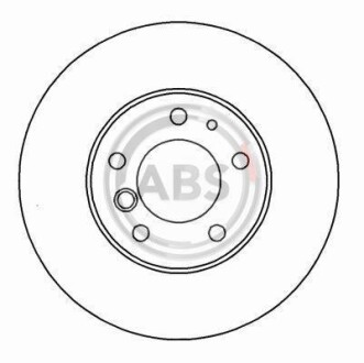 Фото автозапчастини гальмівний диск A.B.S. 16253