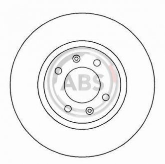 Тормозной диск перед. 406/Xantia (96-04) A.B.S A.B.S. 16649