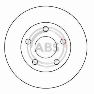 Фото автозапчастини гальмівний диск A.B.S. 16916