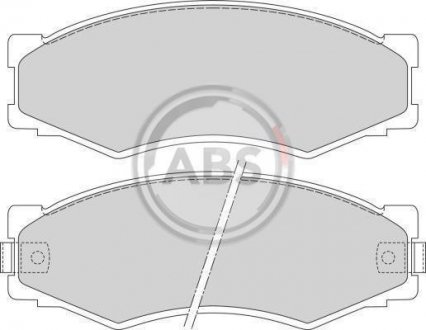 Гальмівні колодки, дискове гальмо (набір) A.B.S. 361681