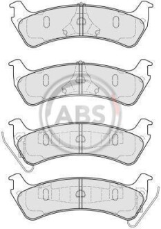 Фото автозапчасти гальмівні колодки, дискове гальмо (набір) A.B.S. 38664 (фото 1)