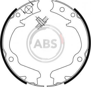 Комплект гальмівних колодок, гальмівна система стоянки A.B.S. 9116 (фото 1)