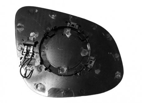 Вставка дзеркала бокового виду з пiдiгрiвом, лiве ABAKUS 3167G03 (фото 1)