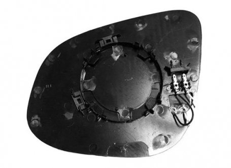 Вставка дзеркала бокового виду з пiдiгрiвом, праве ABAKUS 3167G04