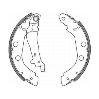 Фото автозапчастини гальмівна колодка NISSAN KUBISTAR, PRIMERA; RENAULT KANGOO, KANGOO EXPRESS, KANGOO II 1.2-2.0D 06.96- ABE C0R014ABE