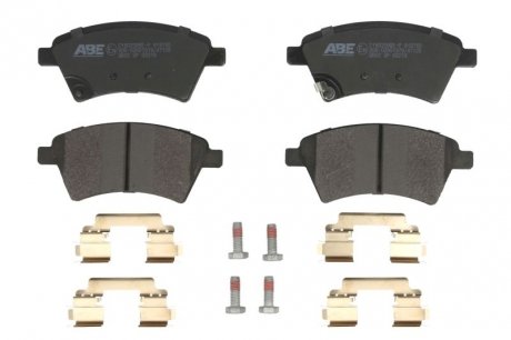 Фото автозапчасти комплект тормозных колодок передний FIAT SEDICI; NISSAN JUKE, TIIDA; RENAULT LATITUDE; SUZUKI SX4 1.5-2.0D 05.04- ABE C18020ABE-P