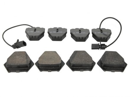 Комплект тормозных колодок передний AUDI A4 B5, A4 B6, A6 C5, ALLROAD C5; Volkswagen PASSAT B5.5, PHAETON 1.8-6.0 02.97-03.16 ABE C1A050ABE (фото 1)