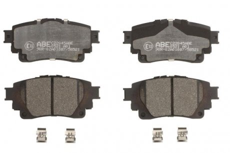 Комплект тормозных колодок задних TOYOTA RAV 4 V 2.0/2.5/2.5H 12.18- ABE C22045ABE (фото 1)