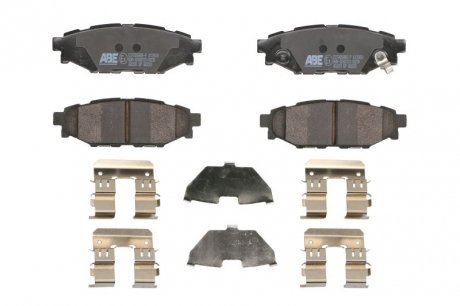 Комплект тормозных колодок задних PORSCHE 911; SUBARU BRZ, FORESTER, IMPREZA, LEGACY III, LEGACY IV, LEGACY V, OUTBACK, TRIBECA, XV; TOYOTA GT 86 1.5-3.6 07.77- ABE C27005ABE-P (фото 1)