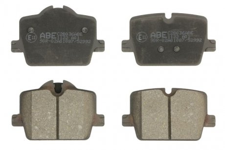 Комплект тормозных колодок задних BMW 2 (G42), 3 (G20, G80, G28), 3 (G21, G81), 4 (G22, G82), 4 (G23, G83), I4 (G26), Z4 (G29); TOYOTA SUPRA 2.0-Electric 11.18- ABE C2B036ABE (фото 1)