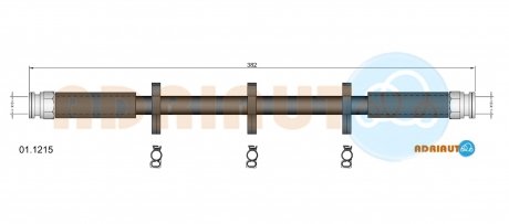 Фото автозапчасти fiat шланг тормозной передн. alfa 164 -98 ADRIAUTO 01.1215