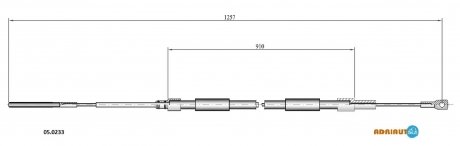 Фото автозапчастини трос зупиночних гальм ADRIAUTO 05.0233
