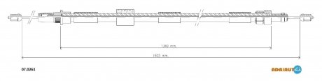 Фото автозапчасти трос ручного гальма ADRIAUTO 07.0261