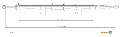 Трос зупиночних гальм ADRIAUTO 11.0237.1