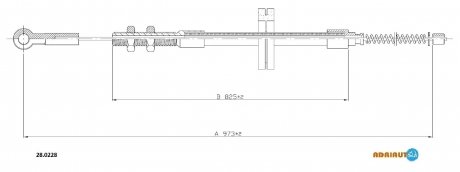 Трос зупиночних гальм ADRIAUTO 28.0228