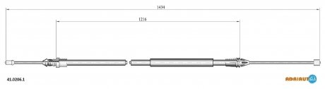 Фото автозапчасти трос стояночного тормоза ADRIAUTO 41.0206.1