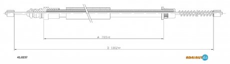 Фото автозапчастини трос ручного гальма ADRIAUTO 41.0237