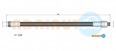 Фото автозапчасти renault шланг тормозн. задн.r25 -92 ADRIAUTO 41.1229