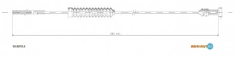 Фото автозапчасти трос зупиночних гальм ADRIAUTO 52.0272.1