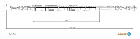 Фото автозапчасти трос зупиночних гальм ADRIAUTO 5202871