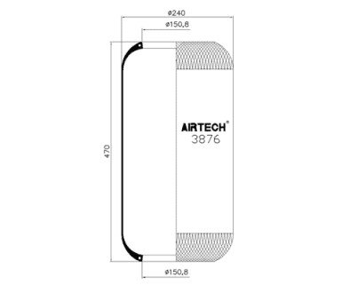 Фото автозапчастини membrana 876N RVI AE,IV.E-Tech /P/AT Airtech 0802020165