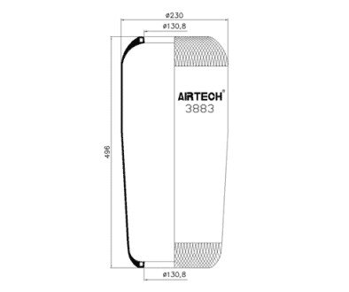 Фото автозапчасти membrana 883N1 MAN TGA/IV.E-Tech/T/AT Airtech 0802020172