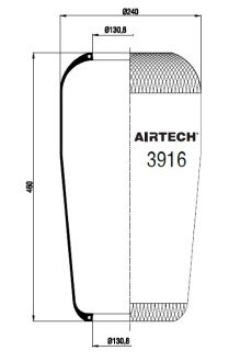 Фото автозапчасти membrana 916N1 MAN autobusy /T/AC Airtech 0802021208