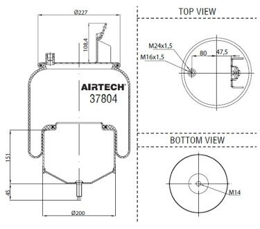 Фото автозапчасти resor pn.6606NP01 VO.FH,FMX -13r- kpl/T/AC Airtech 0802021297