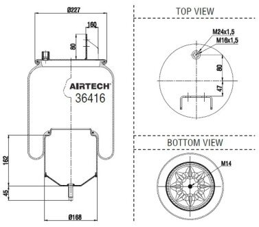 Фото автозапчасти resor pn.6608NP01 VO.FH,FMX -13r- kpl/T/AC Airtech 0802021300