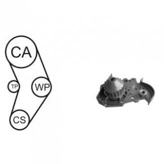 Фото автозапчастини водяний насос + комплект зубчатого ременя AIRTEX WPK-157802