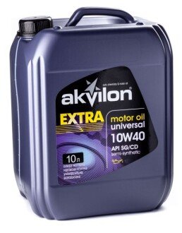 Фото автозапчасти масло двигателя (10L+) SAE 10W40 API SG/CD AKVILON AKVILON EXTRA 10W40 10L