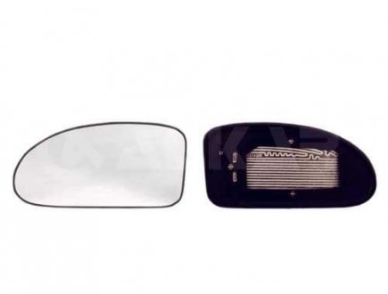 Стекло зеркала (с подогревом) Ford Focus 98-07 (левый) ALKAR 6431399 (фото 1)