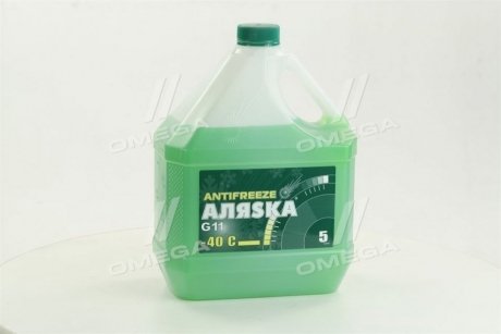 Антифриз Аляска ANTIFREEZE-40 (зелений) Каністра 5л/4,9 кг АЛЯСКА 5062