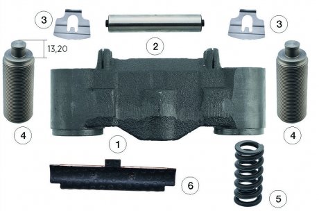 Фото автозапчасти корпус толкателей суппорта KNORR SN6,SN7 в сборе Andtech 0810 10134