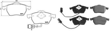 Фото автозапчасти колодки гальмiвнi AUDI A4 B7 CONVERTIBLE (8HE) [11/05-03/09]S4 QUATTRO (4D0698151H) APPLUS 71129AAP