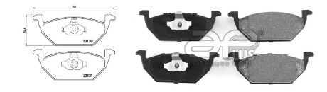 Фото автозапчасти колодки гальмiвнi SEAT IBIZA IV SC (6J1, 6P5) [06/08-12/16]1.2 TDI (180698151) APPLUS 71133AAP