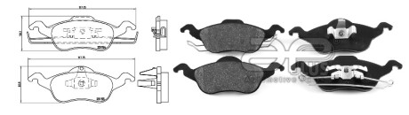 Фото автозапчасти колодки гальмiвнi FORD FOCUS I (DAW, DBW) [10/98-06/07]RS (98AX2K021AG) APPLUS 71135AAP