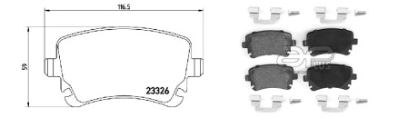 Фото автозапчасти колодки гальмiвнi AUDI A4 B7 CONVERTIBLE (8HE) [11/05-03/09]S4 QUATTRO (4B3698451) APPLUS 71137AAP