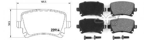 Фото автозапчасти колодки гальмiвнi SEAT LEON (1P1) [05/05-08/13]1.6 TDI (1K0698451B) APPLUS 71159BAP