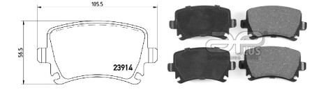 Фото автозапчасти колодки гальмiвнi SEAT LEON SC (5F5) [01/13-08/18]2.0 TDI (1K0698451B) APPLUS 71159CAP